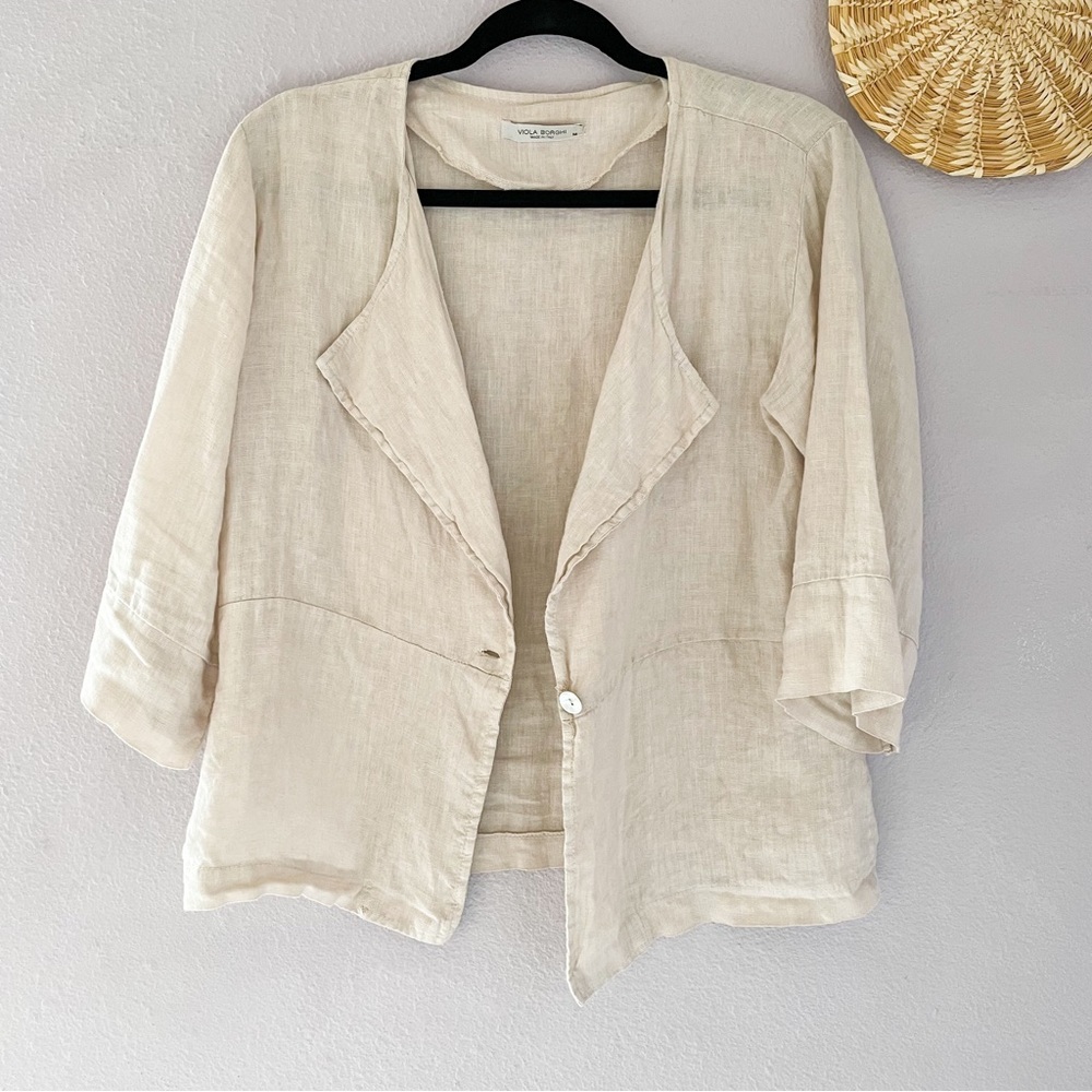Viola Borghi Top Light Jacket Linen - Picture 2 of 5